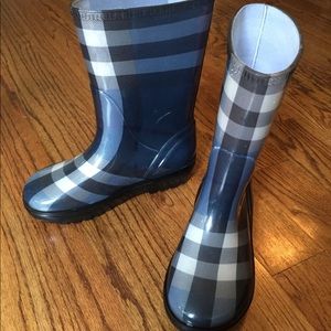 Burberry rain boots